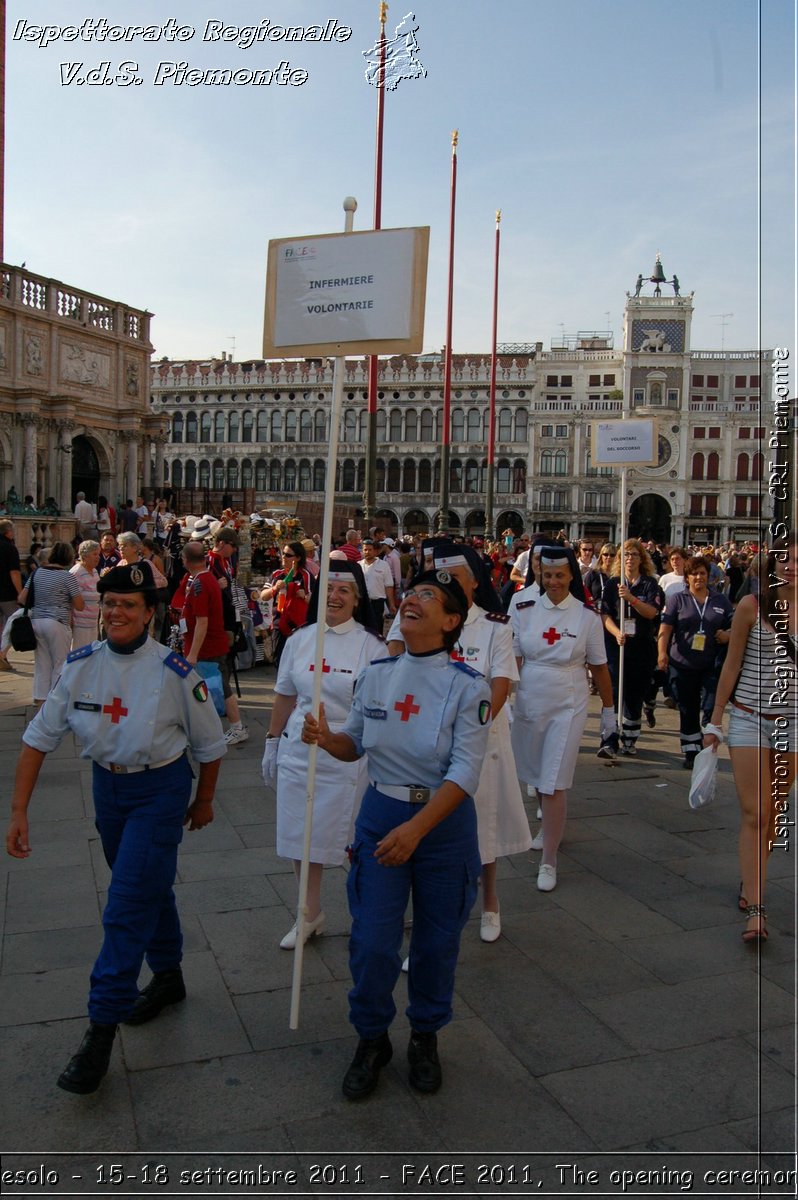 Jesolo - 15-18 settembre 2011 - FACE 2011, The opening ceremony -  Croce Rossa Italiana - Ispettorato Regionale Volontari del Soccorso Piemonte