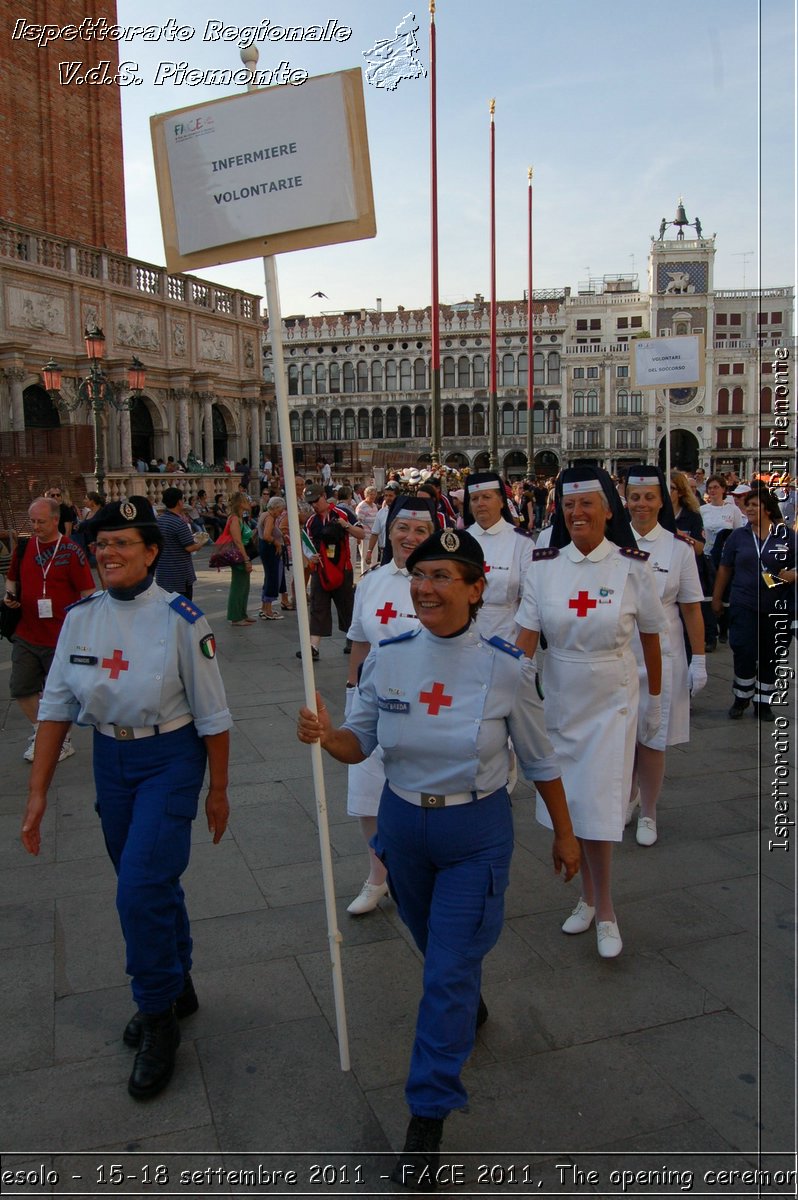 Jesolo - 15-18 settembre 2011 - FACE 2011, The opening ceremony -  Croce Rossa Italiana - Ispettorato Regionale Volontari del Soccorso Piemonte