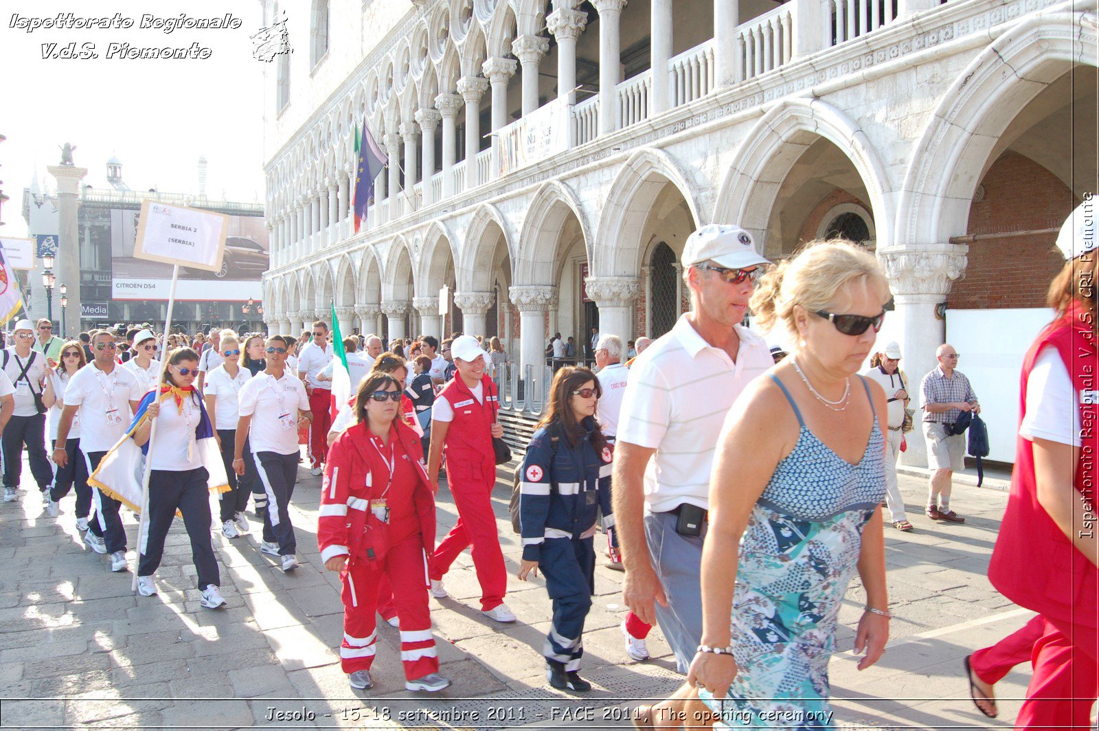 Jesolo - 15-18 settembre 2011 - FACE 2011, The opening ceremony -  Croce Rossa Italiana - Ispettorato Regionale Volontari del Soccorso Piemonte