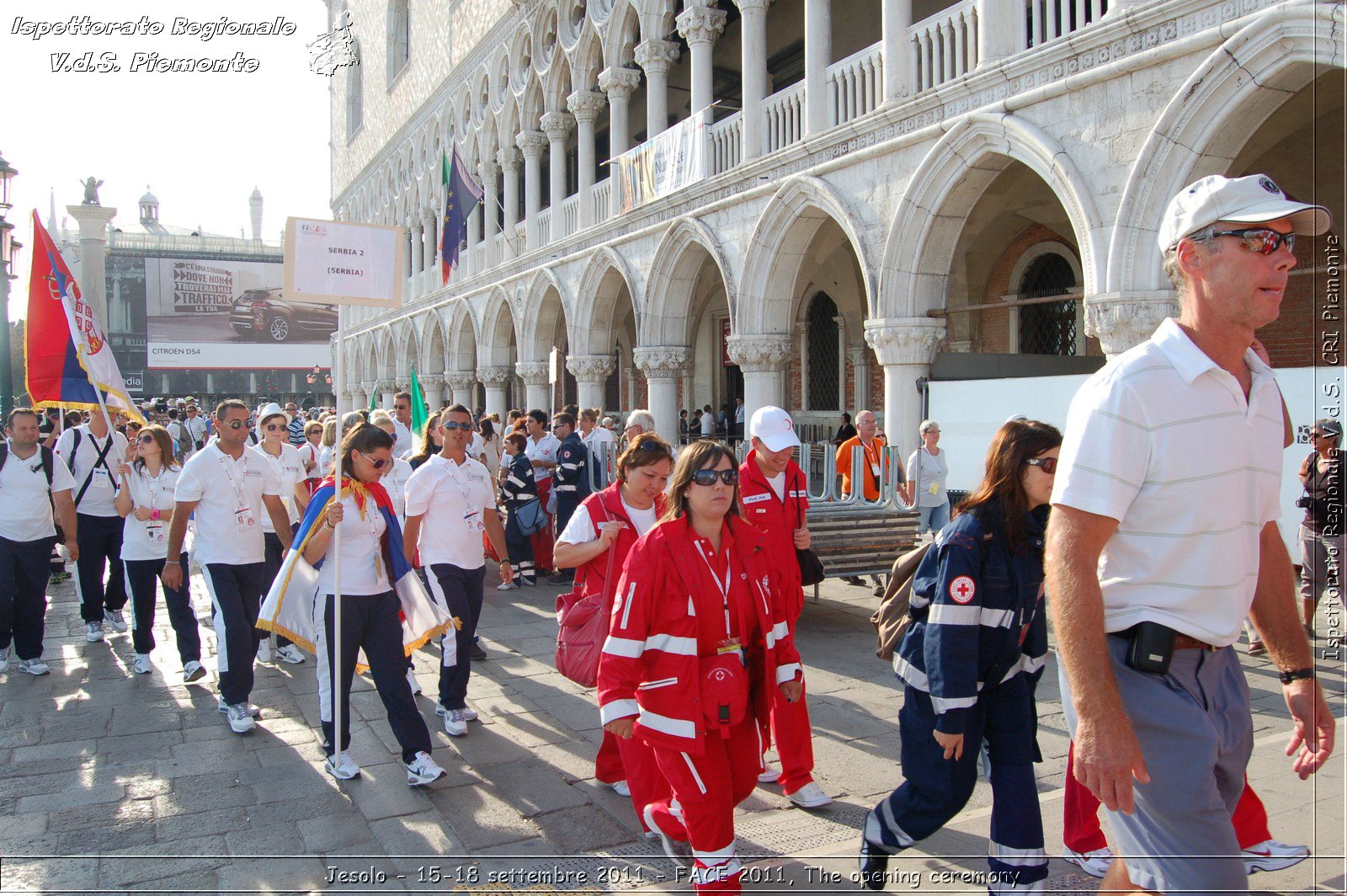 Jesolo - 15-18 settembre 2011 - FACE 2011, The opening ceremony -  Croce Rossa Italiana - Ispettorato Regionale Volontari del Soccorso Piemonte