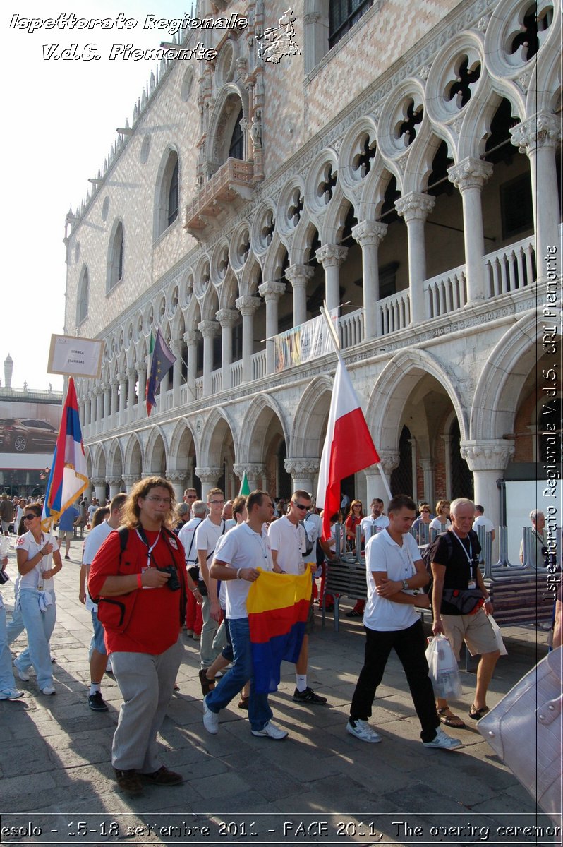 Jesolo - 15-18 settembre 2011 - FACE 2011, The opening ceremony -  Croce Rossa Italiana - Ispettorato Regionale Volontari del Soccorso Piemonte