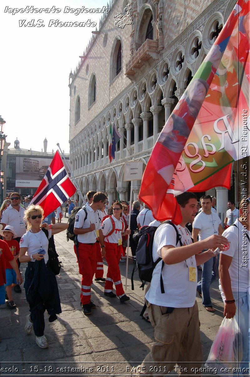 Jesolo - 15-18 settembre 2011 - FACE 2011, The opening ceremony -  Croce Rossa Italiana - Ispettorato Regionale Volontari del Soccorso Piemonte