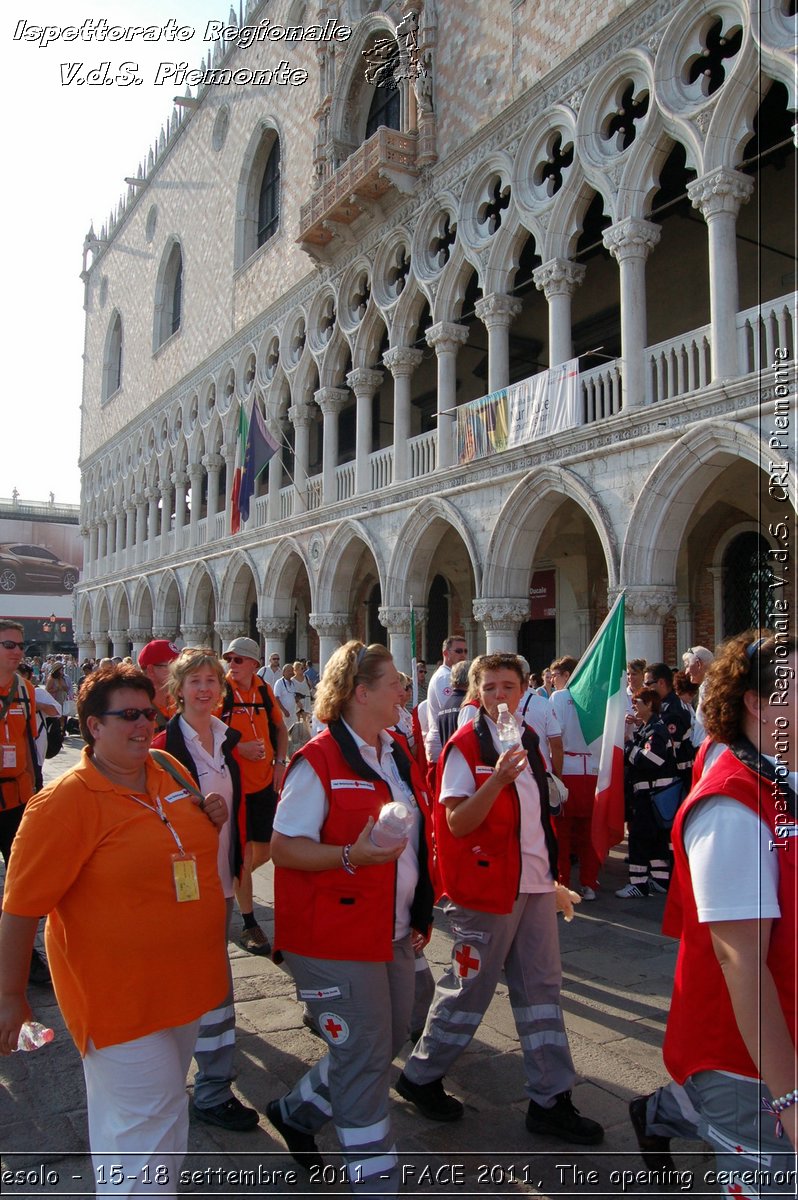 Jesolo - 15-18 settembre 2011 - FACE 2011, The opening ceremony -  Croce Rossa Italiana - Ispettorato Regionale Volontari del Soccorso Piemonte