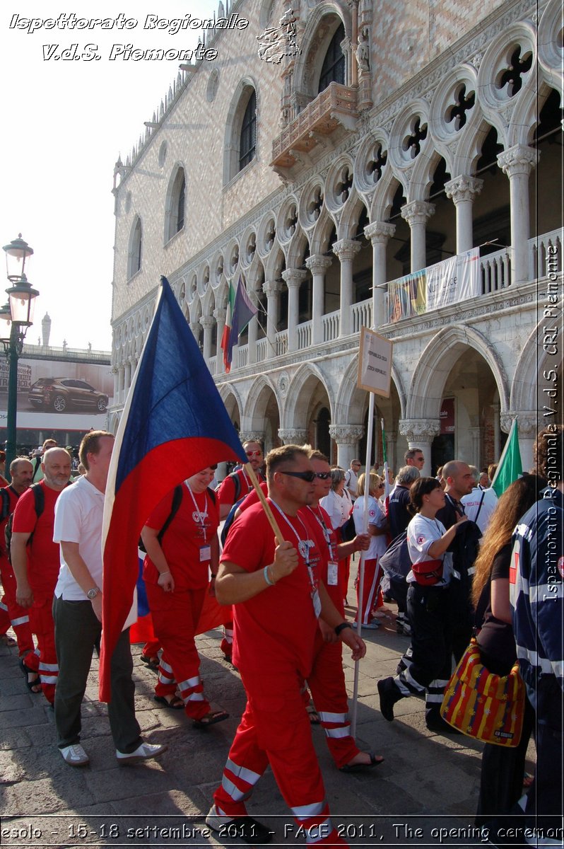 Jesolo - 15-18 settembre 2011 - FACE 2011, The opening ceremony -  Croce Rossa Italiana - Ispettorato Regionale Volontari del Soccorso Piemonte