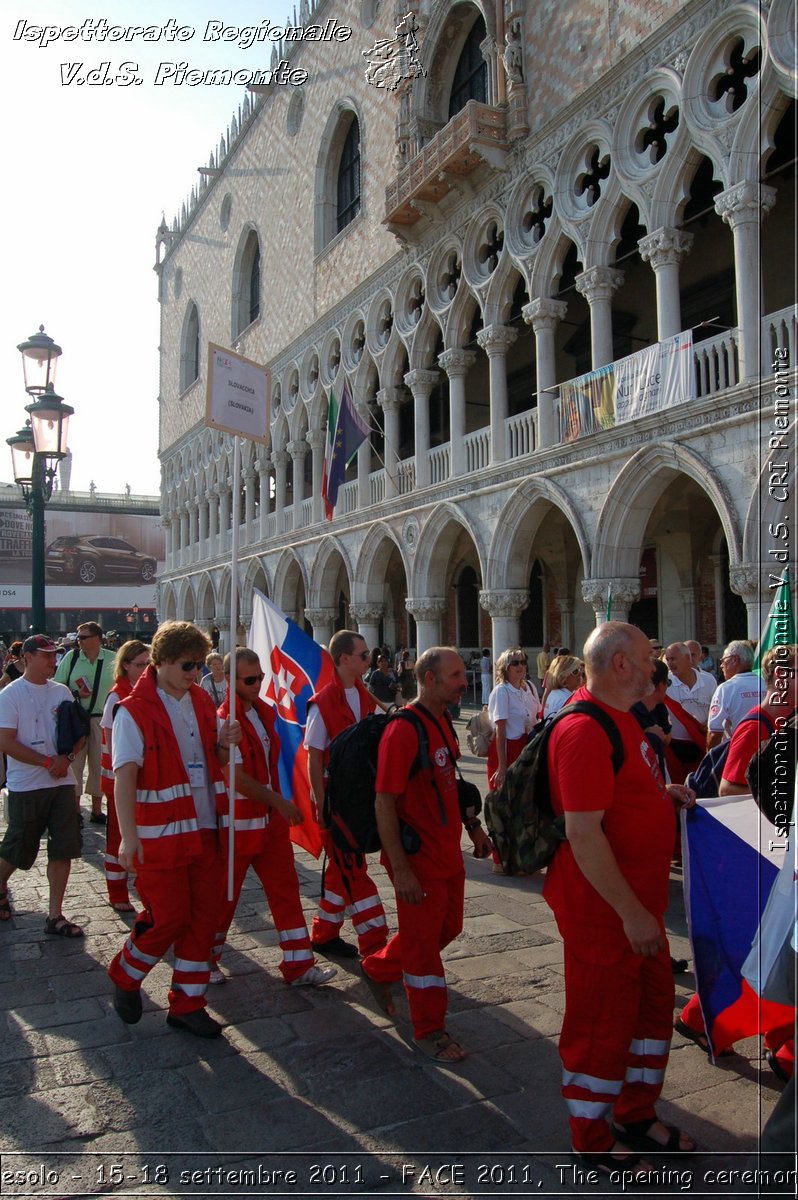 Jesolo - 15-18 settembre 2011 - FACE 2011, The opening ceremony -  Croce Rossa Italiana - Ispettorato Regionale Volontari del Soccorso Piemonte