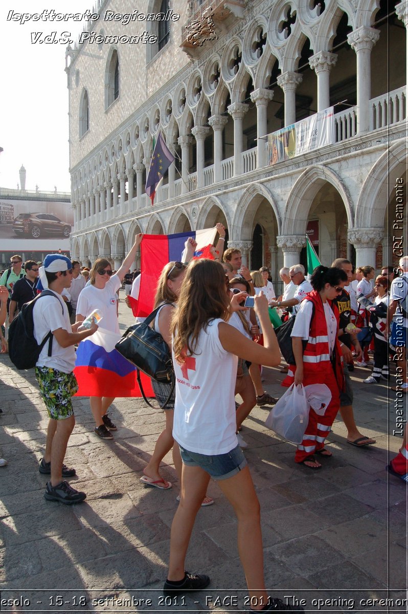 Jesolo - 15-18 settembre 2011 - FACE 2011, The opening ceremony -  Croce Rossa Italiana - Ispettorato Regionale Volontari del Soccorso Piemonte