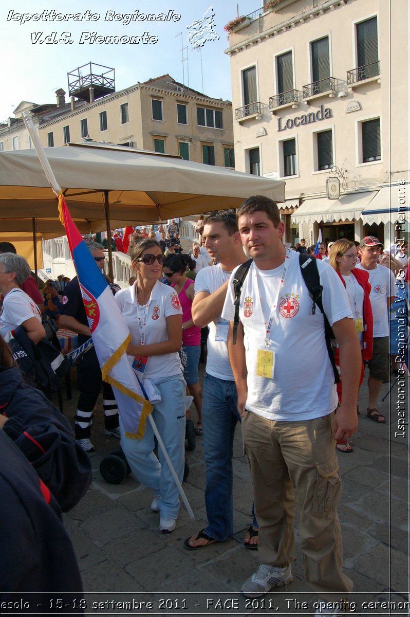 Jesolo - 15-18 settembre 2011 - FACE 2011, The opening ceremony -  Croce Rossa Italiana - Ispettorato Regionale Volontari del Soccorso Piemonte