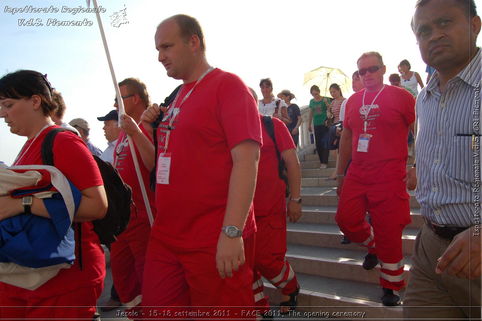 Jesolo - 15-18 settembre 2011 - FACE 2011, The opening ceremony -  Croce Rossa Italiana - Ispettorato Regionale Volontari del Soccorso Piemonte