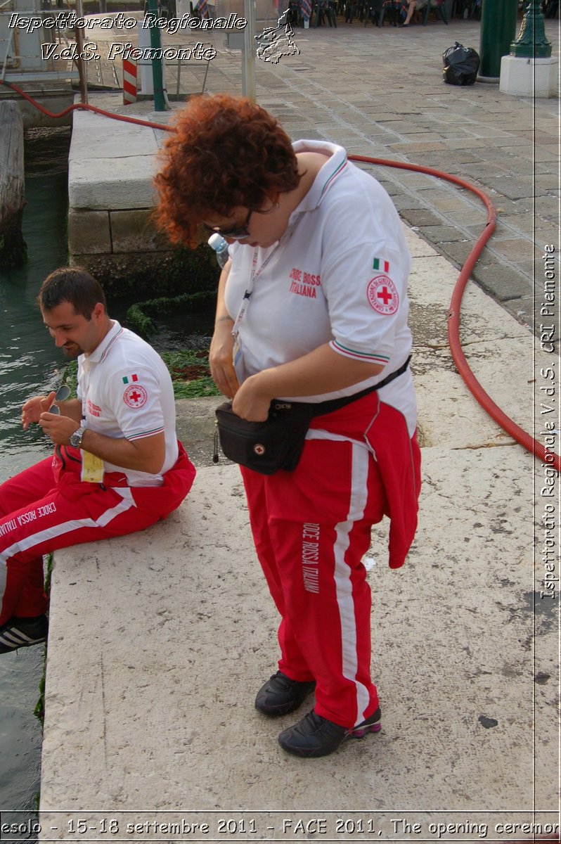 Jesolo - 15-18 settembre 2011 - FACE 2011, The opening ceremony -  Croce Rossa Italiana - Ispettorato Regionale Volontari del Soccorso Piemonte