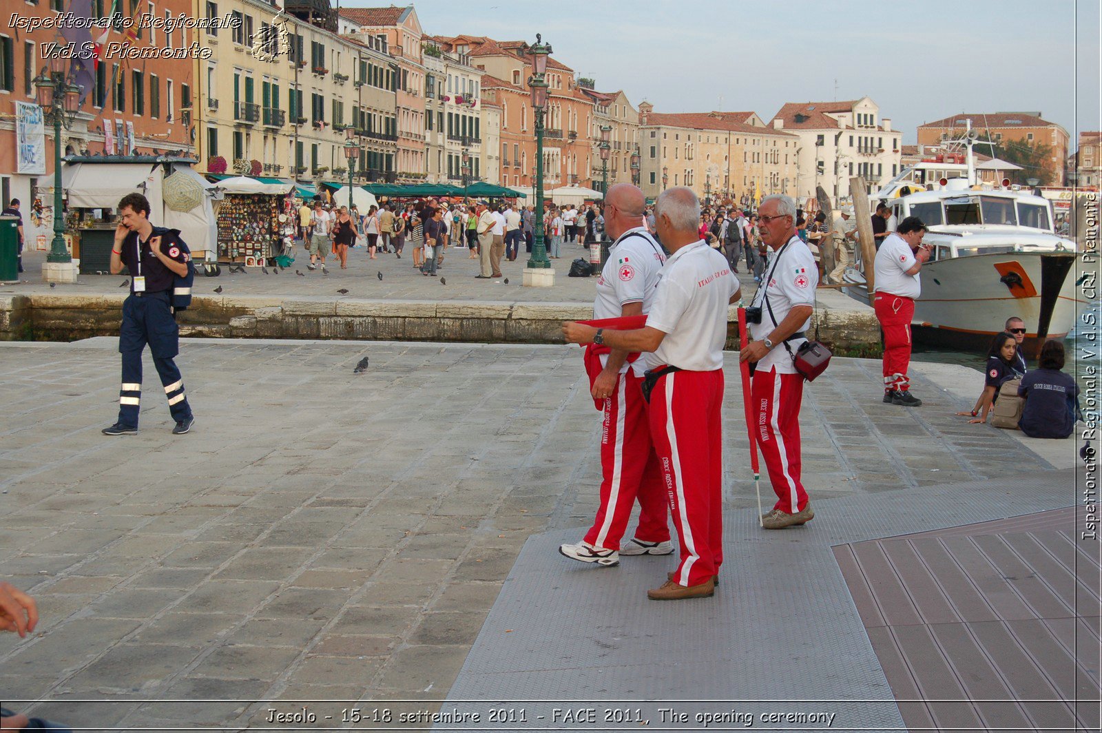 Jesolo - 15-18 settembre 2011 - FACE 2011, The opening ceremony -  Croce Rossa Italiana - Ispettorato Regionale Volontari del Soccorso Piemonte