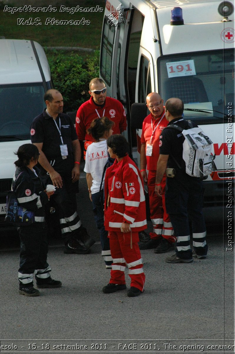 Jesolo - 15-18 settembre 2011 - FACE 2011, The opening ceremony -  Croce Rossa Italiana - Ispettorato Regionale Volontari del Soccorso Piemonte