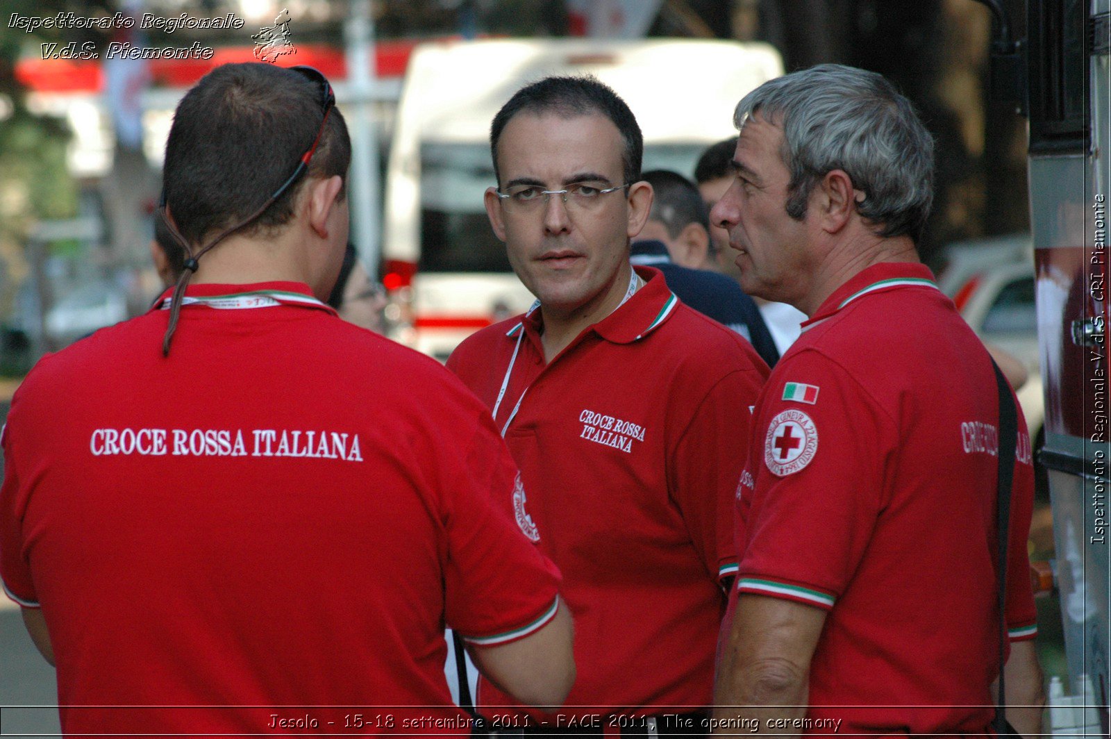 Jesolo - 15-18 settembre 2011 - FACE 2011, The opening ceremony -  Croce Rossa Italiana - Ispettorato Regionale Volontari del Soccorso Piemonte