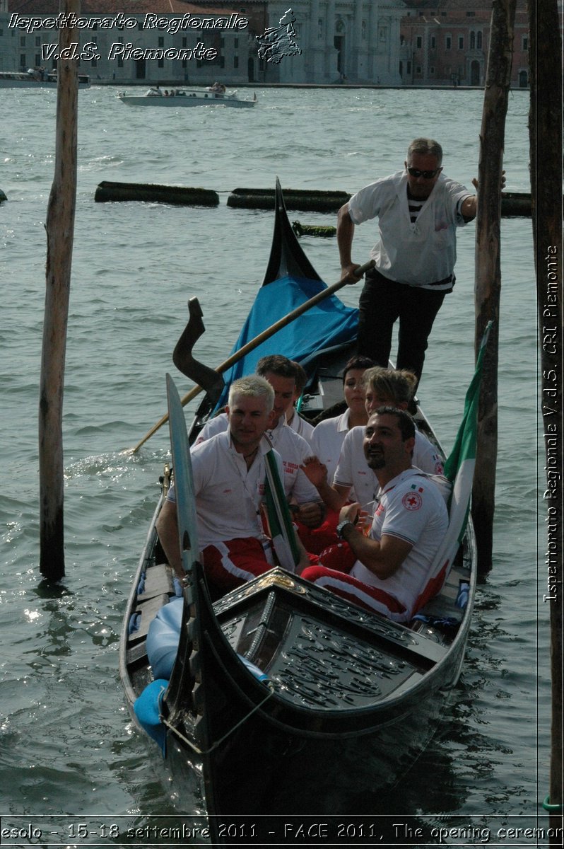 Jesolo - 15-18 settembre 2011 - FACE 2011, The opening ceremony -  Croce Rossa Italiana - Ispettorato Regionale Volontari del Soccorso Piemonte