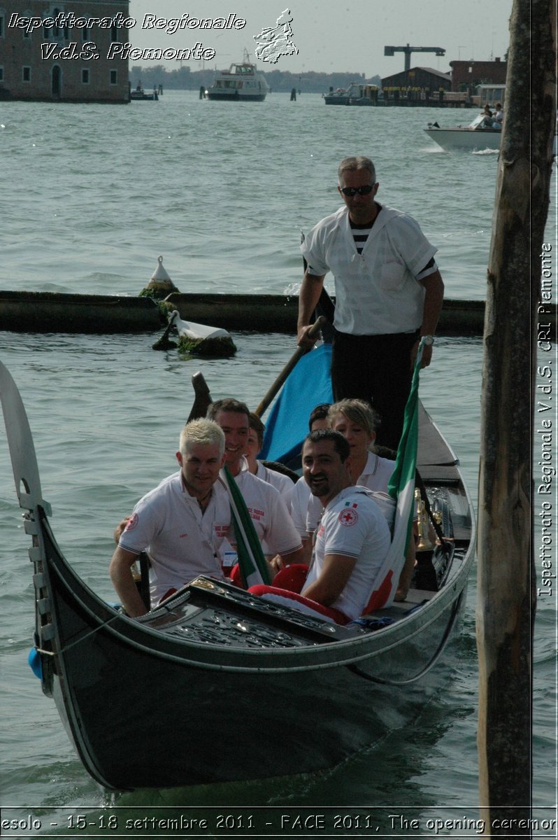 Jesolo - 15-18 settembre 2011 - FACE 2011, The opening ceremony -  Croce Rossa Italiana - Ispettorato Regionale Volontari del Soccorso Piemonte