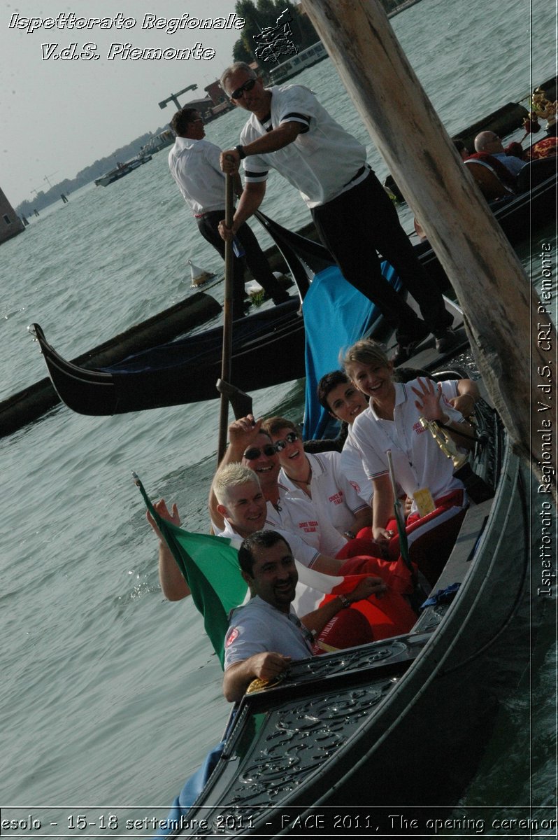 Jesolo - 15-18 settembre 2011 - FACE 2011, The opening ceremony -  Croce Rossa Italiana - Ispettorato Regionale Volontari del Soccorso Piemonte