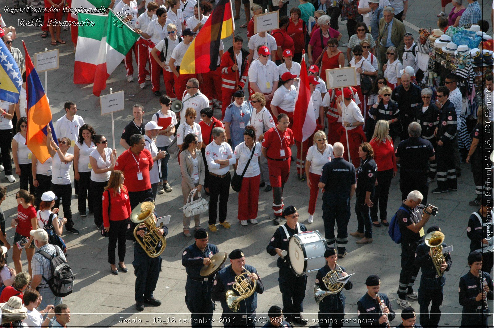 Jesolo - 15-18 settembre 2011 - FACE 2011, The opening ceremony -  Croce Rossa Italiana - Ispettorato Regionale Volontari del Soccorso Piemonte