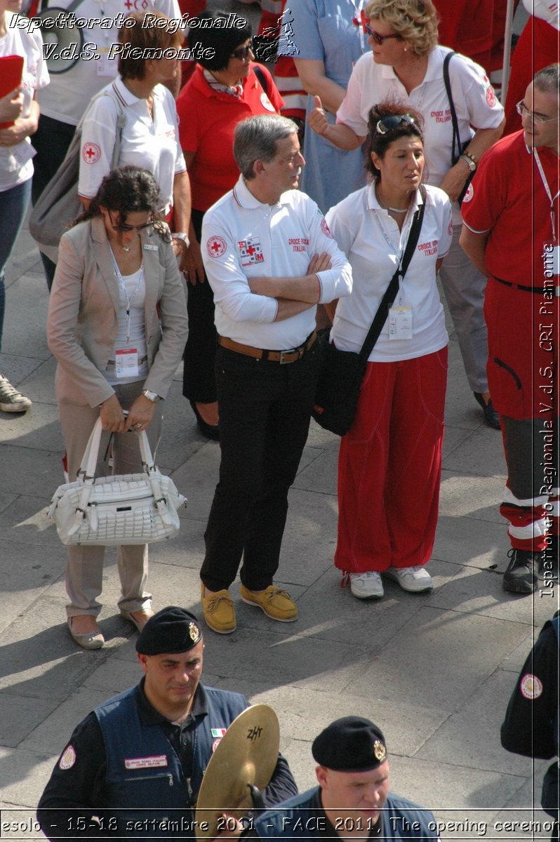 Jesolo - 15-18 settembre 2011 - FACE 2011, The opening ceremony -  Croce Rossa Italiana - Ispettorato Regionale Volontari del Soccorso Piemonte