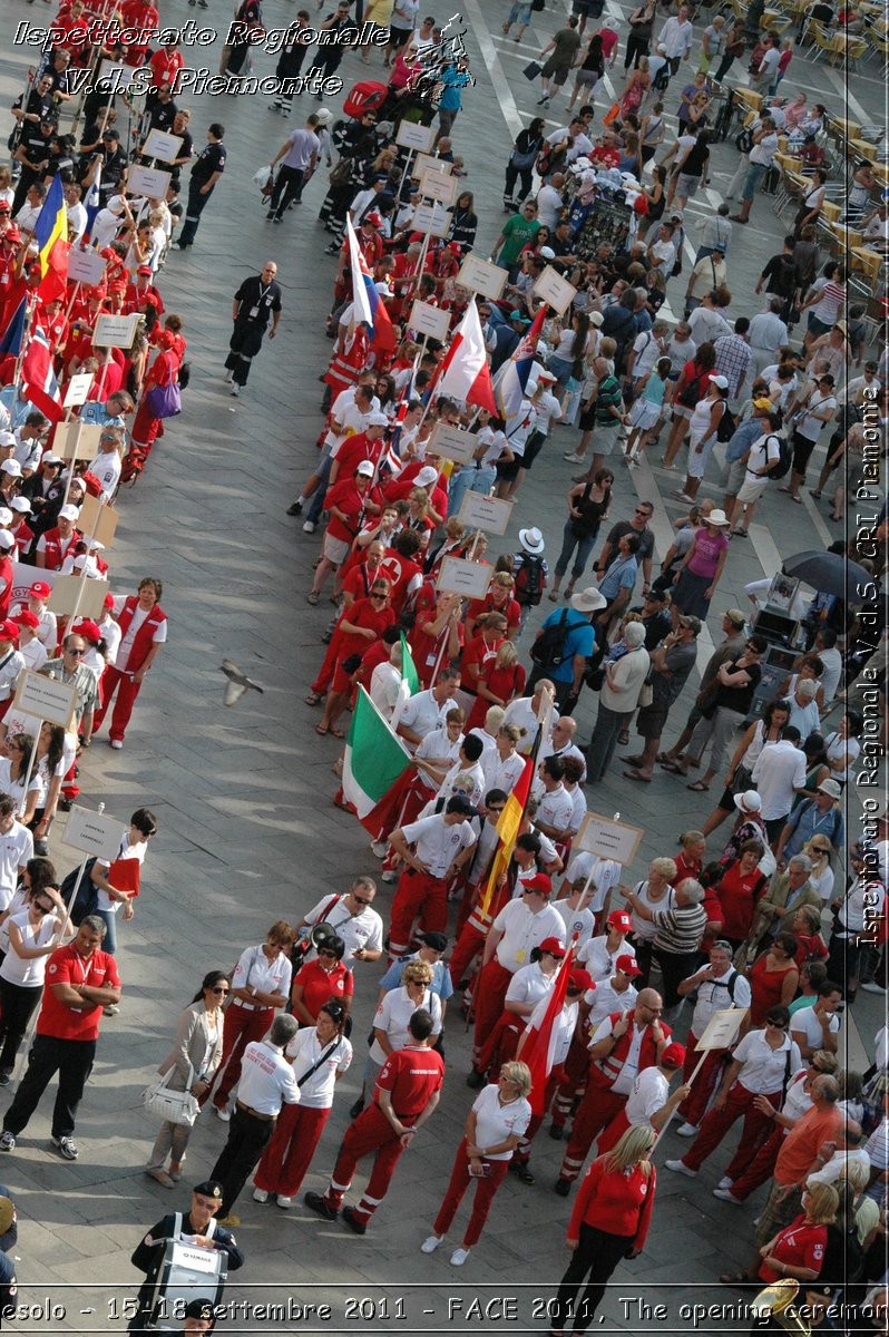 Jesolo - 15-18 settembre 2011 - FACE 2011, The opening ceremony -  Croce Rossa Italiana - Ispettorato Regionale Volontari del Soccorso Piemonte