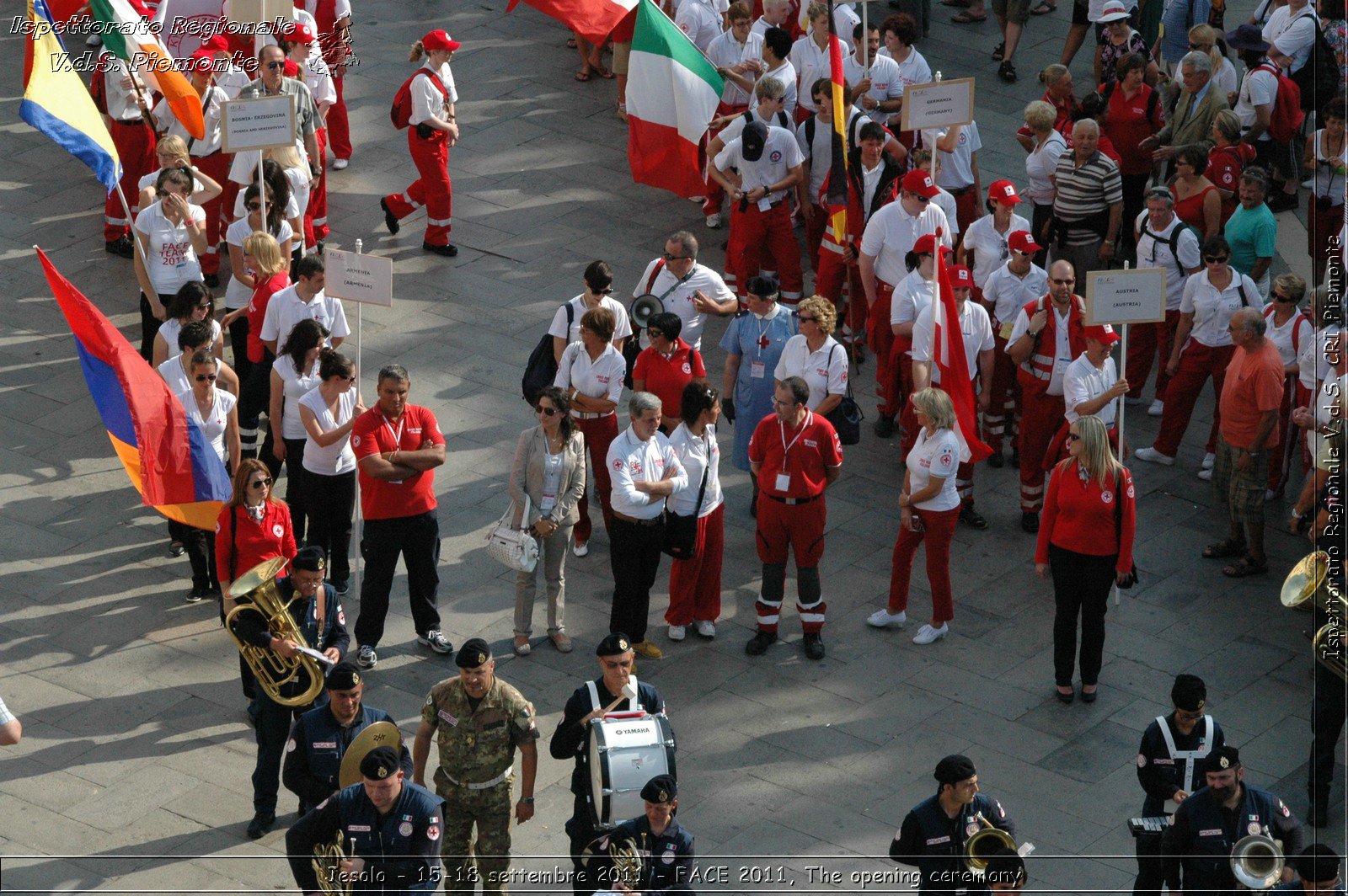 Jesolo - 15-18 settembre 2011 - FACE 2011, The opening ceremony -  Croce Rossa Italiana - Ispettorato Regionale Volontari del Soccorso Piemonte