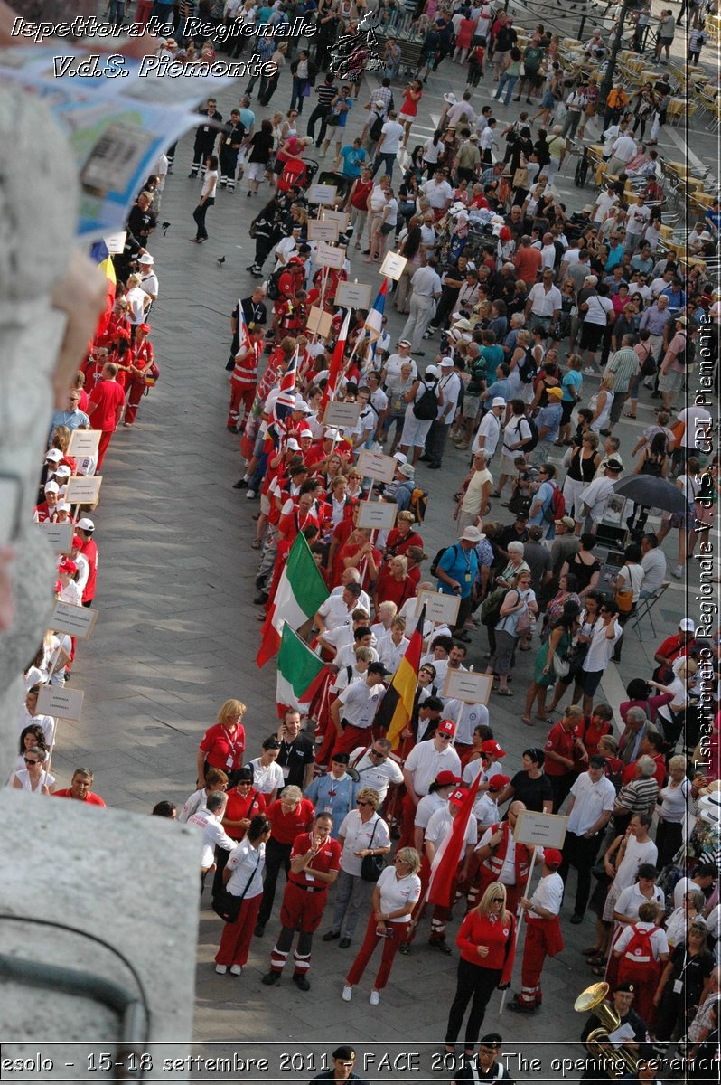 Jesolo - 15-18 settembre 2011 - FACE 2011, The opening ceremony -  Croce Rossa Italiana - Ispettorato Regionale Volontari del Soccorso Piemonte