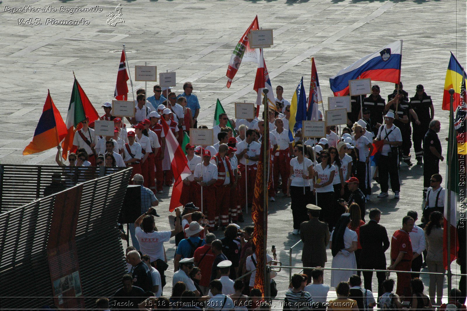 Jesolo - 15-18 settembre 2011 - FACE 2011, The opening ceremony -  Croce Rossa Italiana - Ispettorato Regionale Volontari del Soccorso Piemonte