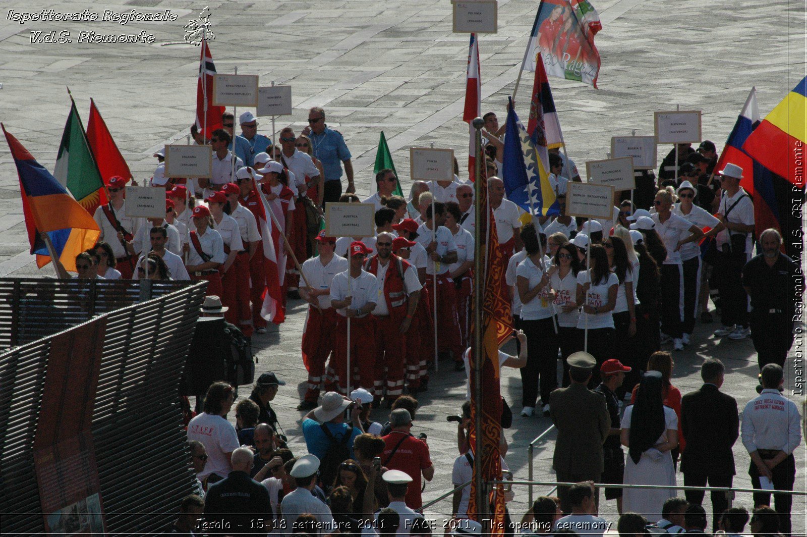 Jesolo - 15-18 settembre 2011 - FACE 2011, The opening ceremony -  Croce Rossa Italiana - Ispettorato Regionale Volontari del Soccorso Piemonte