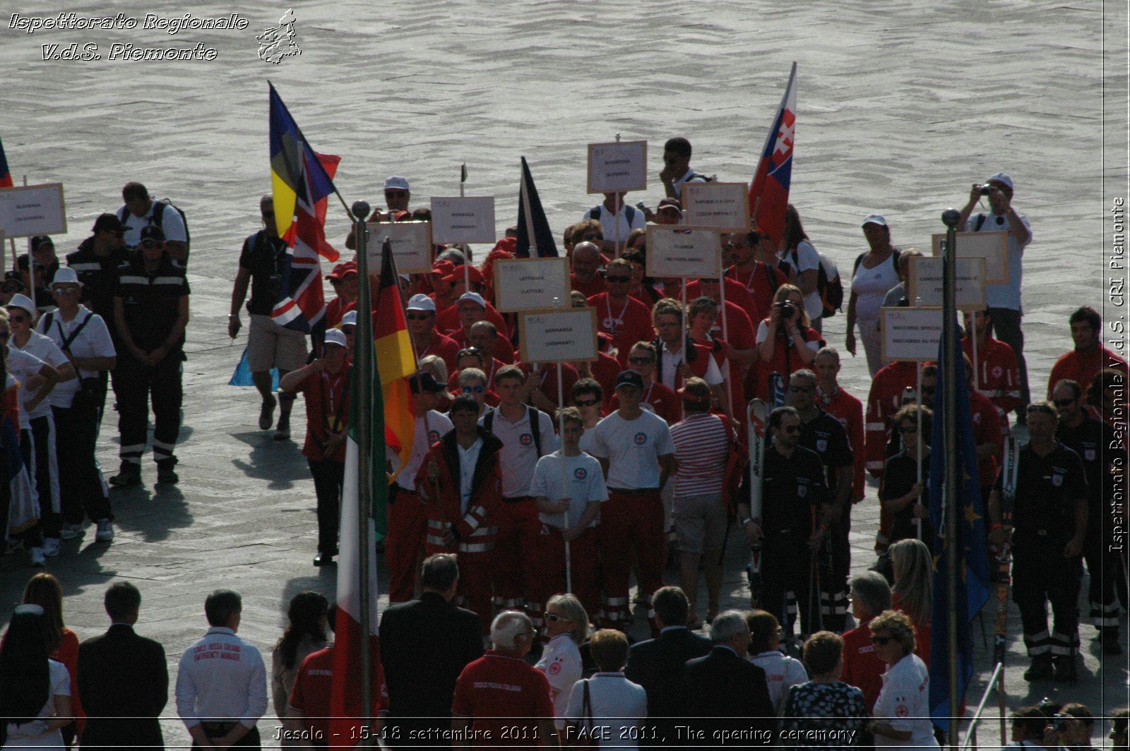 Jesolo - 15-18 settembre 2011 - FACE 2011, The opening ceremony -  Croce Rossa Italiana - Ispettorato Regionale Volontari del Soccorso Piemonte