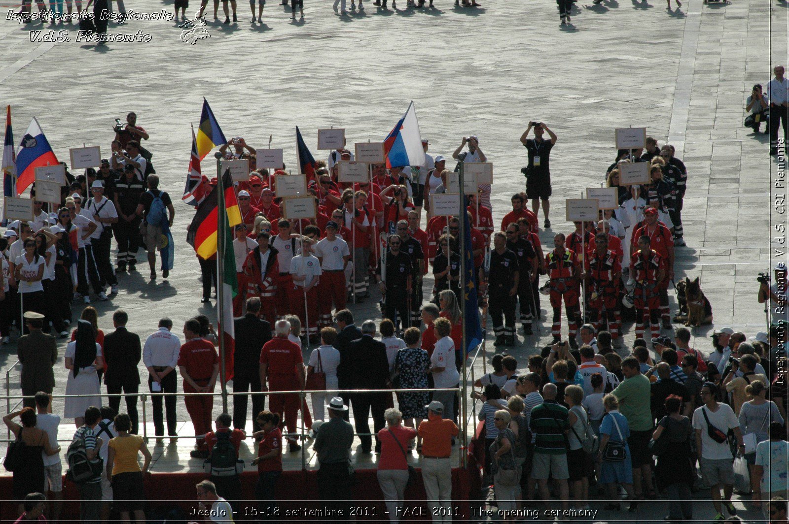 Jesolo - 15-18 settembre 2011 - FACE 2011, The opening ceremony -  Croce Rossa Italiana - Ispettorato Regionale Volontari del Soccorso Piemonte