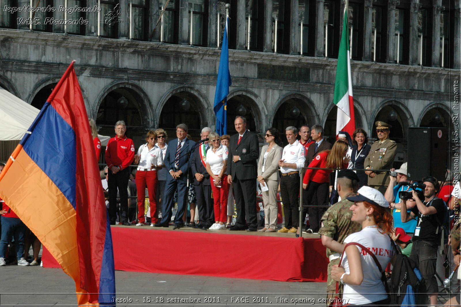 Jesolo - 15-18 settembre 2011 - FACE 2011, The opening ceremony -  Croce Rossa Italiana - Ispettorato Regionale Volontari del Soccorso Piemonte