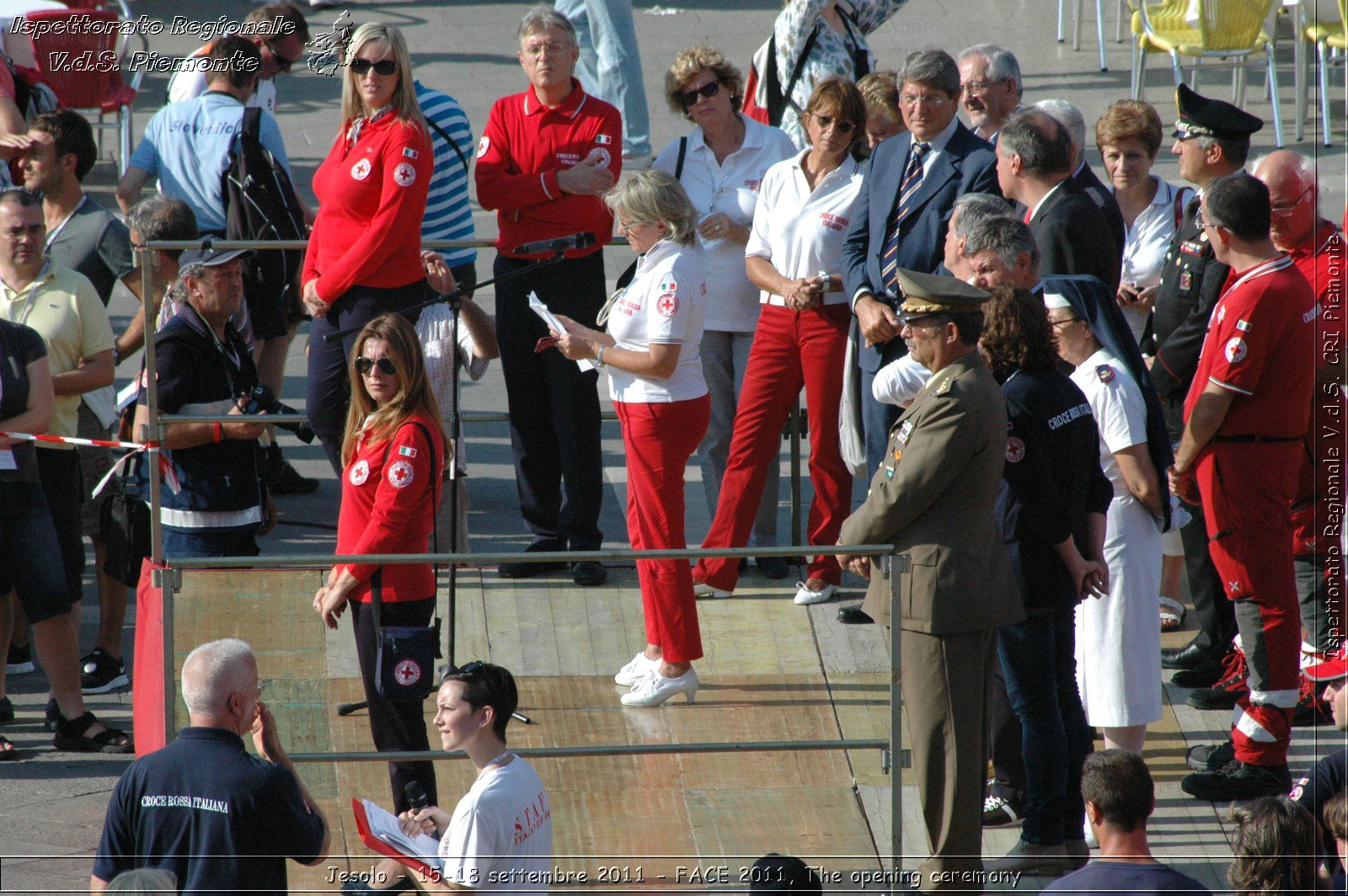 Jesolo - 15-18 settembre 2011 - FACE 2011, The opening ceremony -  Croce Rossa Italiana - Ispettorato Regionale Volontari del Soccorso Piemonte