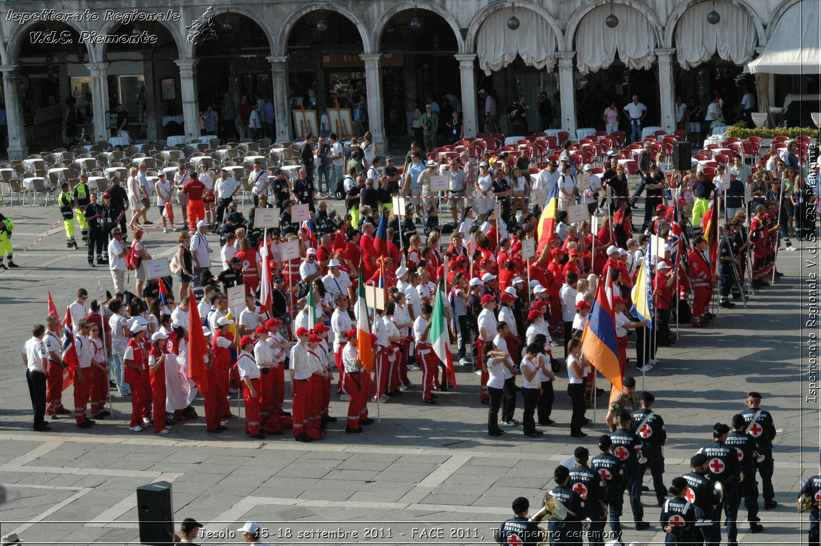 Jesolo - 15-18 settembre 2011 - FACE 2011, The opening ceremony -  Croce Rossa Italiana - Ispettorato Regionale Volontari del Soccorso Piemonte