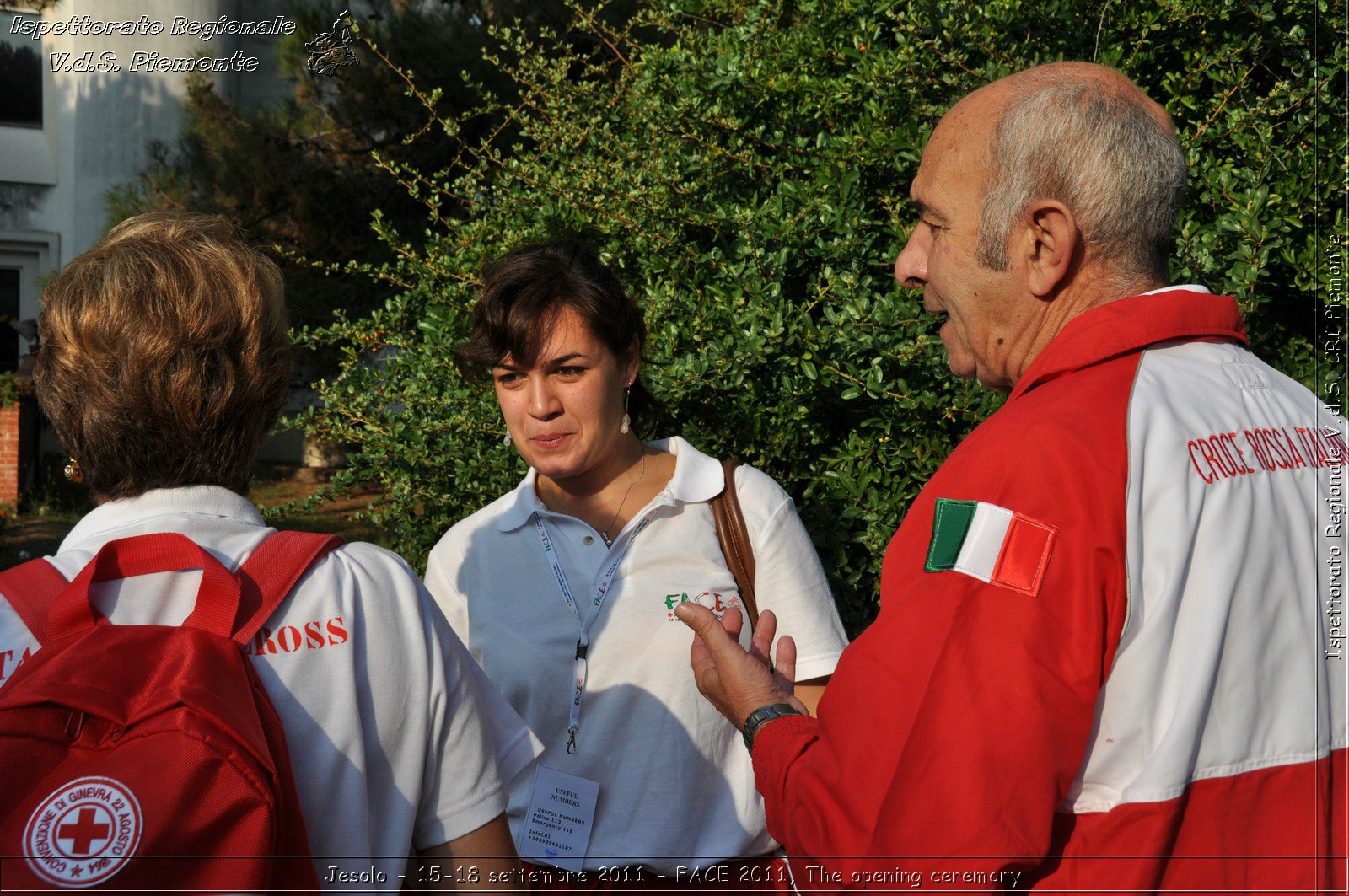 Jesolo - 15-18 settembre 2011 - FACE 2011, The opening ceremony -  Croce Rossa Italiana - Ispettorato Regionale Volontari del Soccorso Piemonte