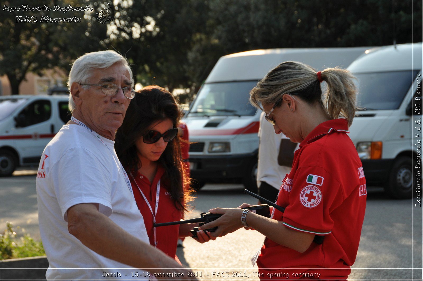 Jesolo - 15-18 settembre 2011 - FACE 2011, The opening ceremony -  Croce Rossa Italiana - Ispettorato Regionale Volontari del Soccorso Piemonte