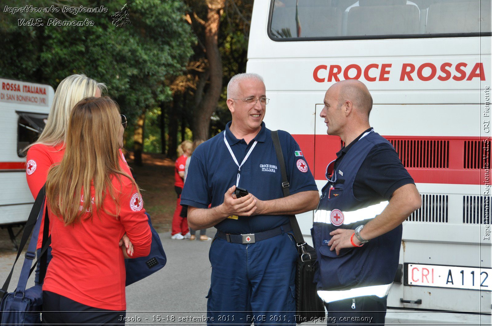 Jesolo - 15-18 settembre 2011 - FACE 2011, The opening ceremony -  Croce Rossa Italiana - Ispettorato Regionale Volontari del Soccorso Piemonte