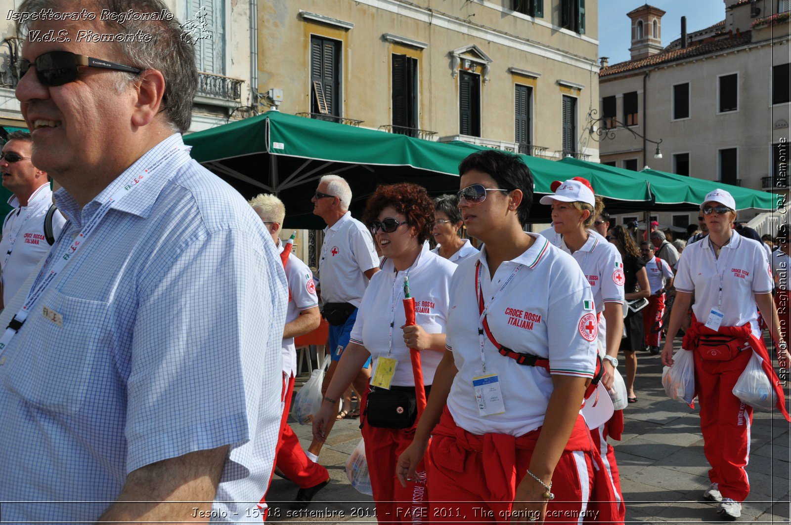 Jesolo - 15-18 settembre 2011 - FACE 2011, The opening ceremony -  Croce Rossa Italiana - Ispettorato Regionale Volontari del Soccorso Piemonte