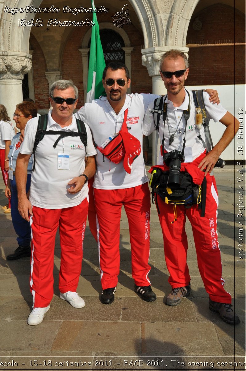 Jesolo - 15-18 settembre 2011 - FACE 2011, The opening ceremony -  Croce Rossa Italiana - Ispettorato Regionale Volontari del Soccorso Piemonte