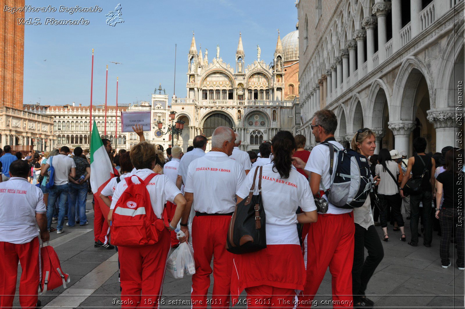 Jesolo - 15-18 settembre 2011 - FACE 2011, The opening ceremony -  Croce Rossa Italiana - Ispettorato Regionale Volontari del Soccorso Piemonte