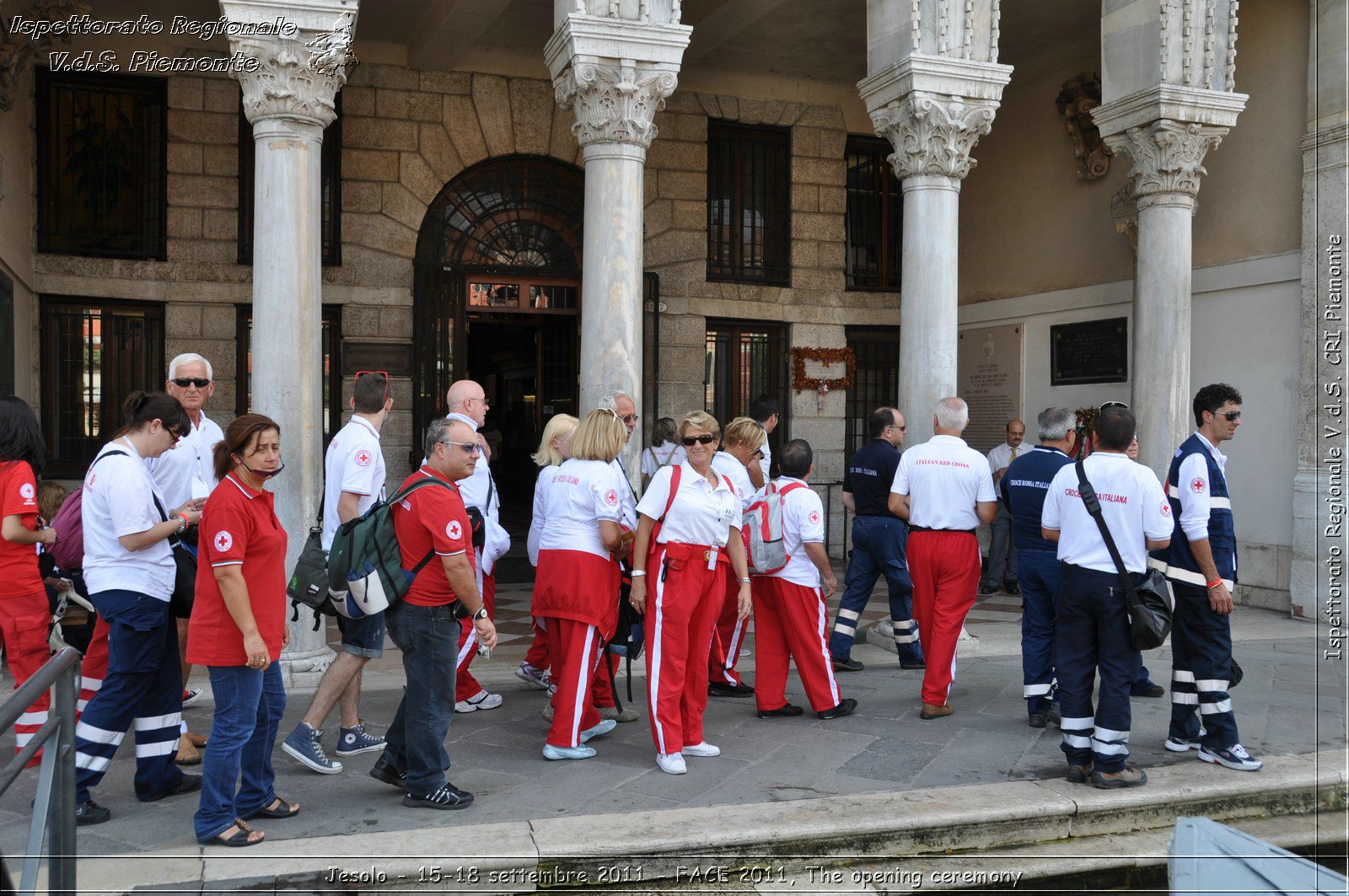 Jesolo - 15-18 settembre 2011 - FACE 2011, The opening ceremony -  Croce Rossa Italiana - Ispettorato Regionale Volontari del Soccorso Piemonte