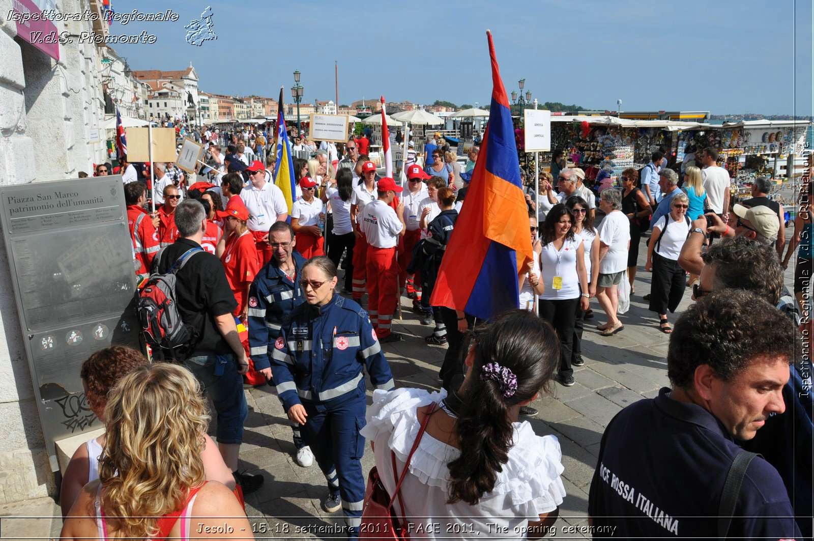 Jesolo - 15-18 settembre 2011 - FACE 2011, The opening ceremony -  Croce Rossa Italiana - Ispettorato Regionale Volontari del Soccorso Piemonte