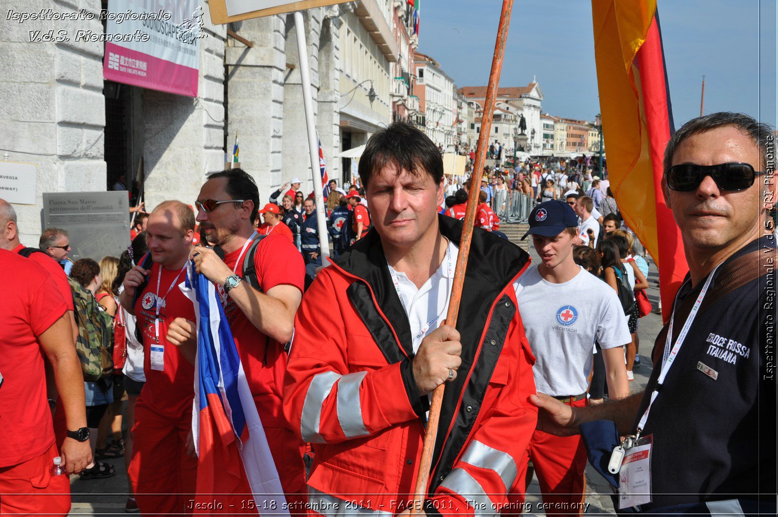 Jesolo - 15-18 settembre 2011 - FACE 2011, The opening ceremony -  Croce Rossa Italiana - Ispettorato Regionale Volontari del Soccorso Piemonte