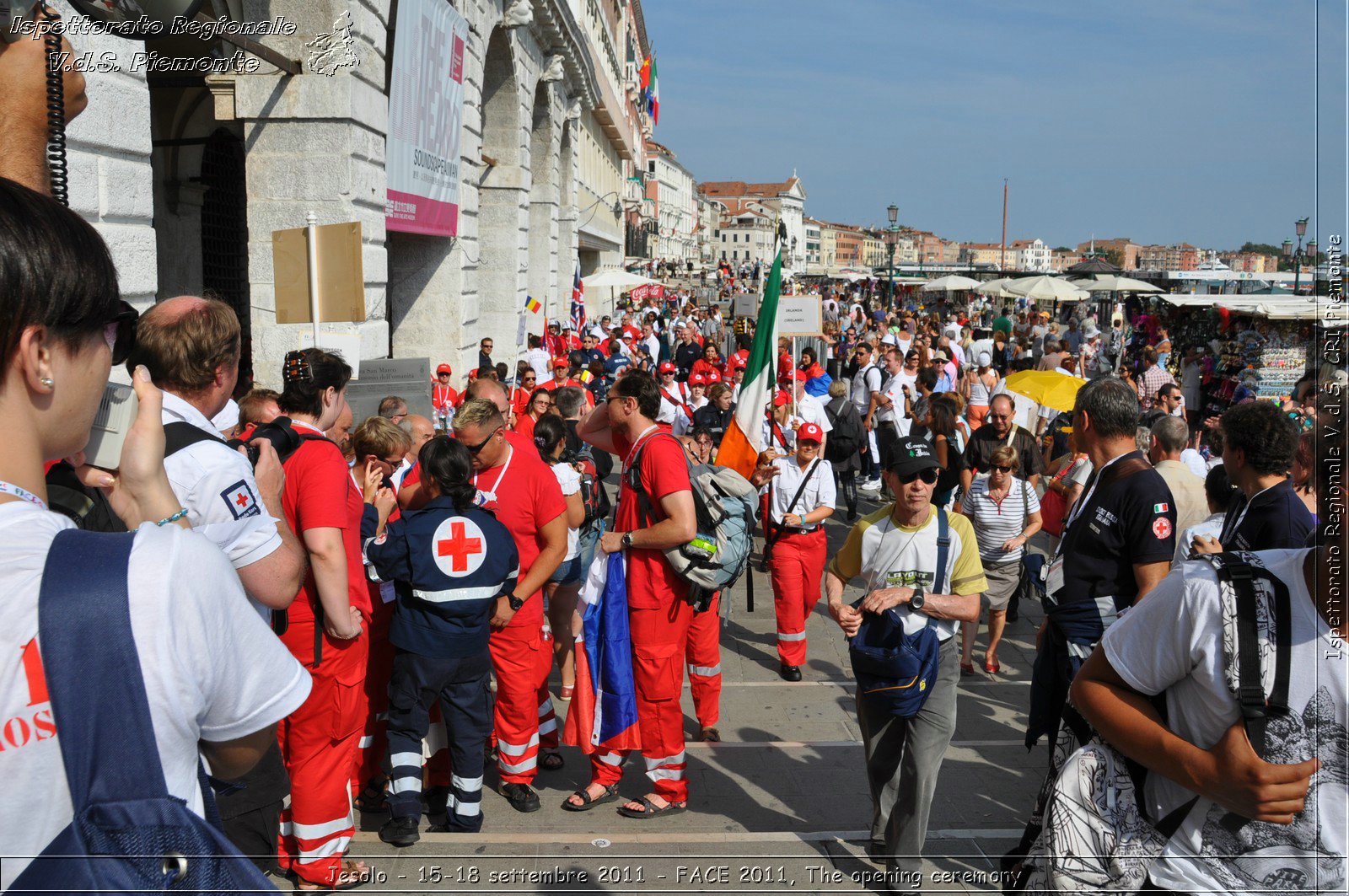 Jesolo - 15-18 settembre 2011 - FACE 2011, The opening ceremony -  Croce Rossa Italiana - Ispettorato Regionale Volontari del Soccorso Piemonte