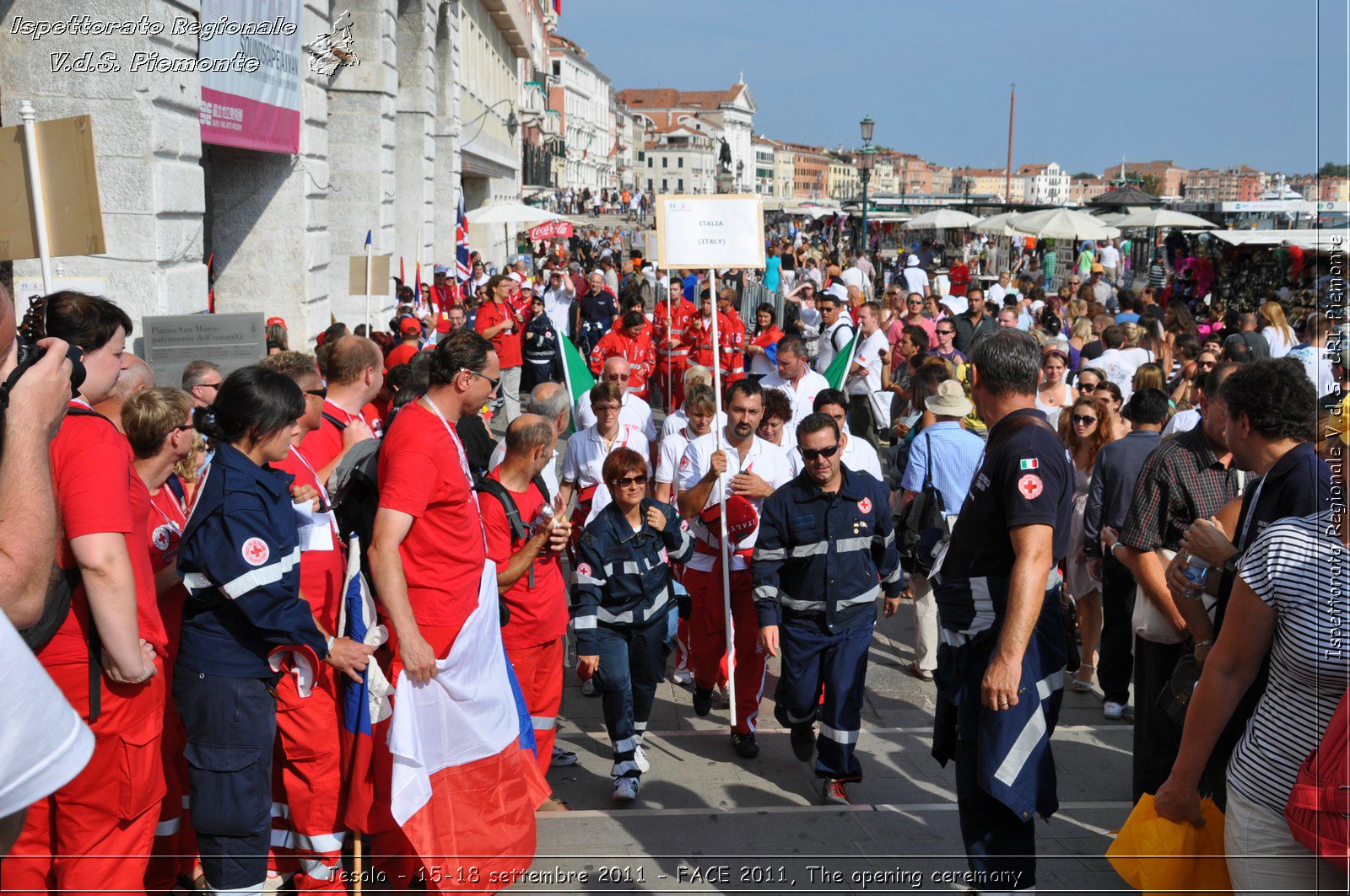 Jesolo - 15-18 settembre 2011 - FACE 2011, The opening ceremony -  Croce Rossa Italiana - Ispettorato Regionale Volontari del Soccorso Piemonte