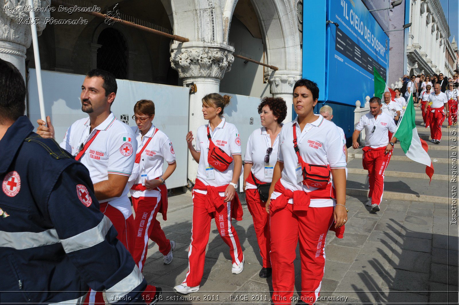 Jesolo - 15-18 settembre 2011 - FACE 2011, The opening ceremony -  Croce Rossa Italiana - Ispettorato Regionale Volontari del Soccorso Piemonte