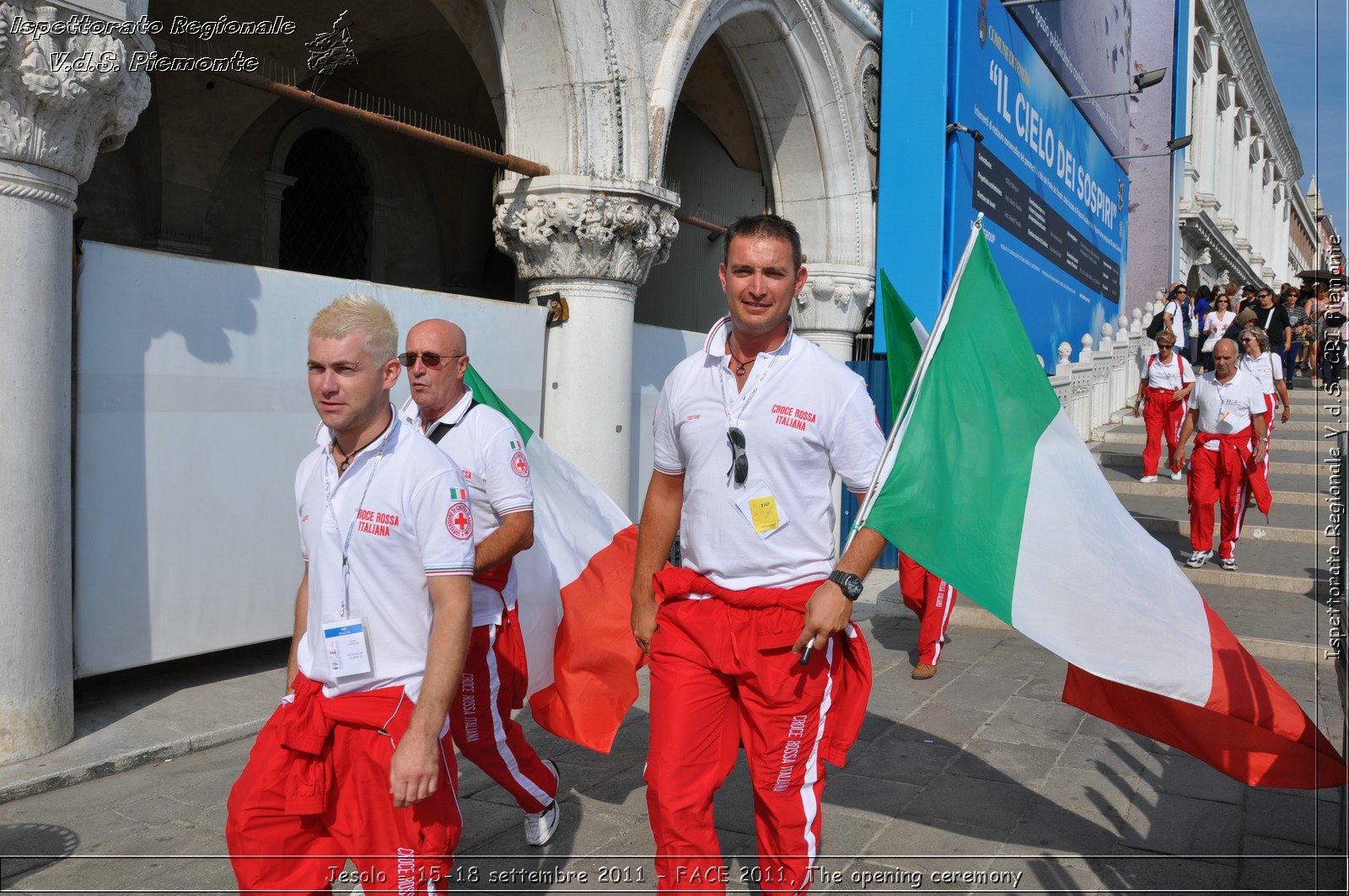 Jesolo - 15-18 settembre 2011 - FACE 2011, The opening ceremony -  Croce Rossa Italiana - Ispettorato Regionale Volontari del Soccorso Piemonte