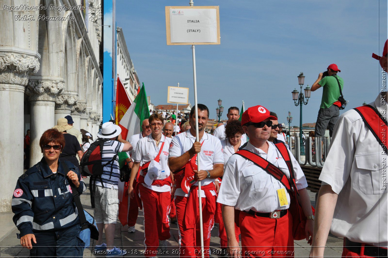 Jesolo - 15-18 settembre 2011 - FACE 2011, The opening ceremony -  Croce Rossa Italiana - Ispettorato Regionale Volontari del Soccorso Piemonte