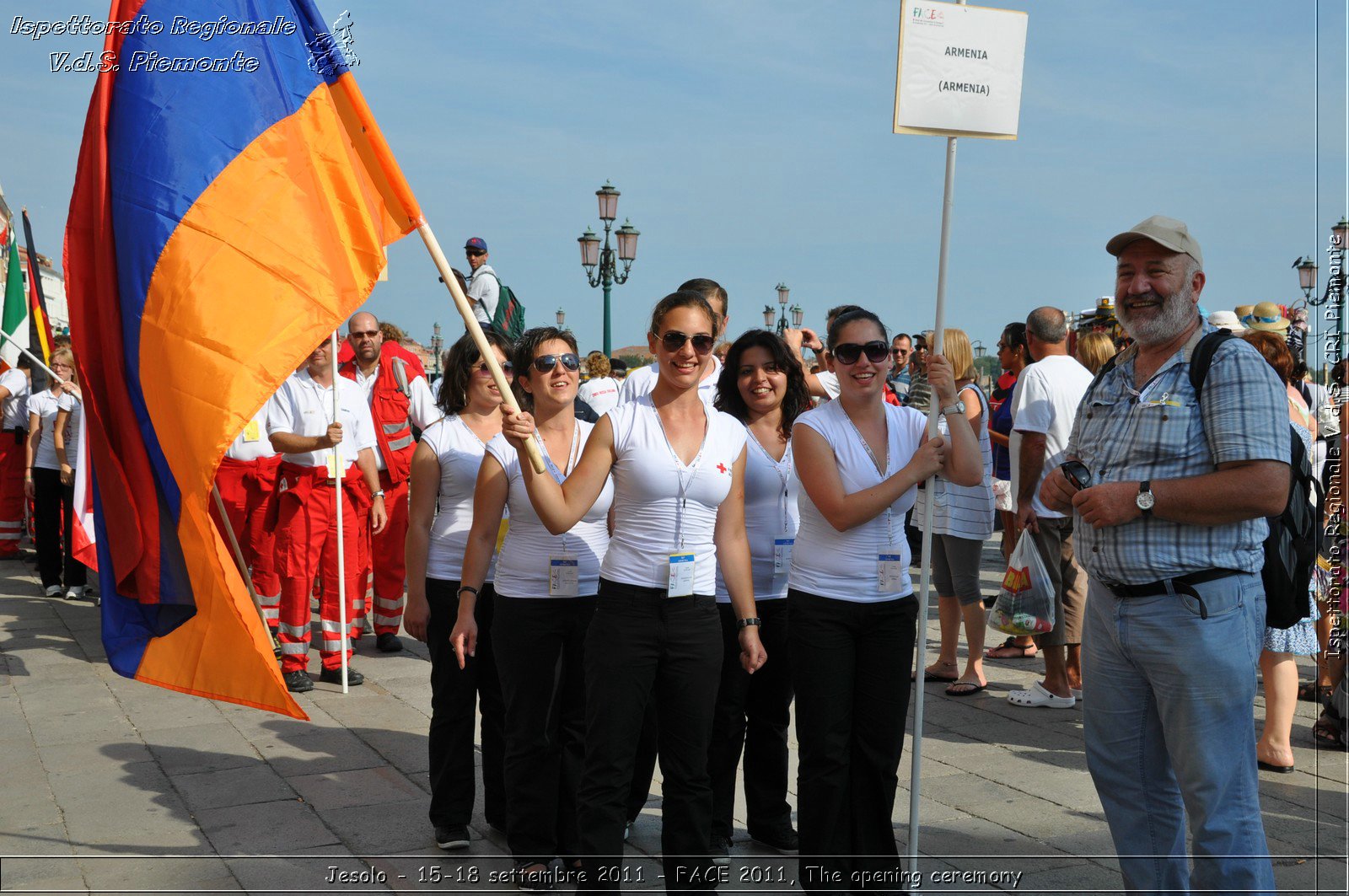 Jesolo - 15-18 settembre 2011 - FACE 2011, The opening ceremony -  Croce Rossa Italiana - Ispettorato Regionale Volontari del Soccorso Piemonte