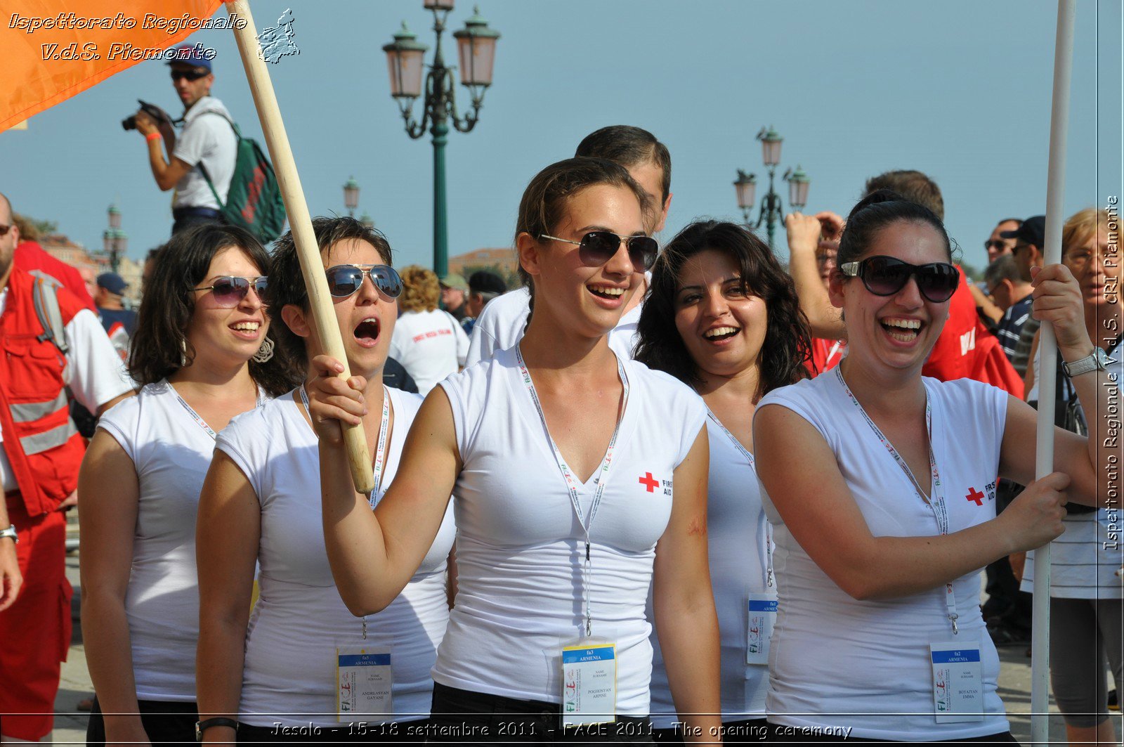 Jesolo - 15-18 settembre 2011 - FACE 2011, The opening ceremony -  Croce Rossa Italiana - Ispettorato Regionale Volontari del Soccorso Piemonte
