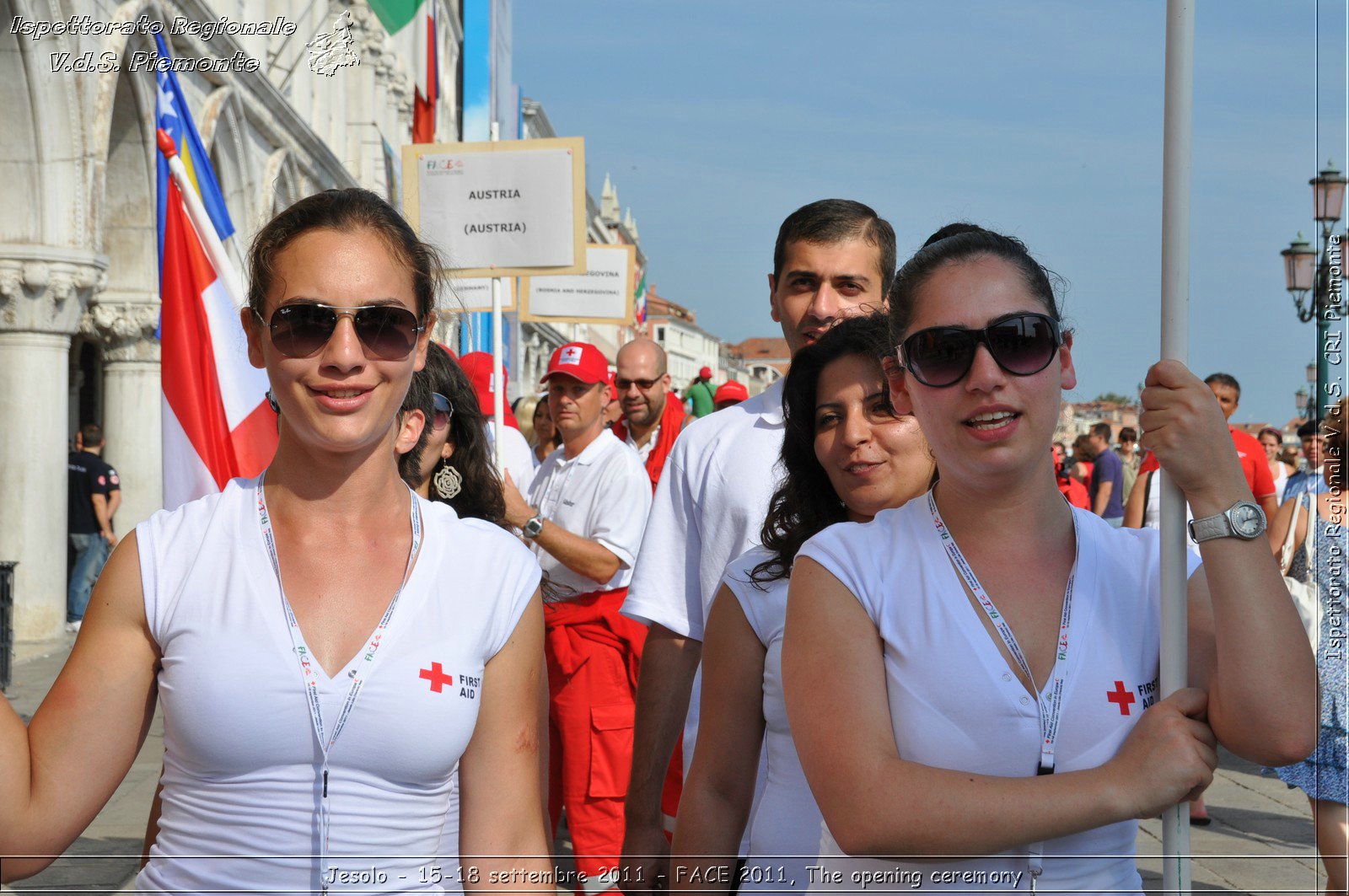 Jesolo - 15-18 settembre 2011 - FACE 2011, The opening ceremony -  Croce Rossa Italiana - Ispettorato Regionale Volontari del Soccorso Piemonte