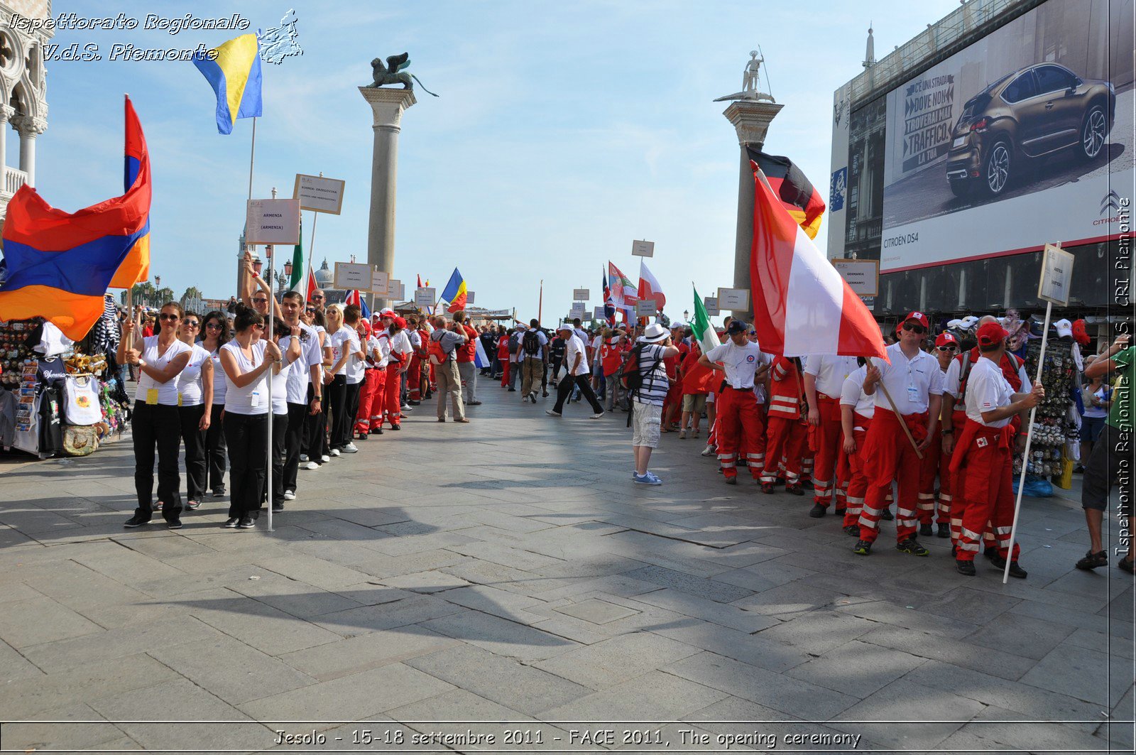 Jesolo - 15-18 settembre 2011 - FACE 2011, The opening ceremony -  Croce Rossa Italiana - Ispettorato Regionale Volontari del Soccorso Piemonte