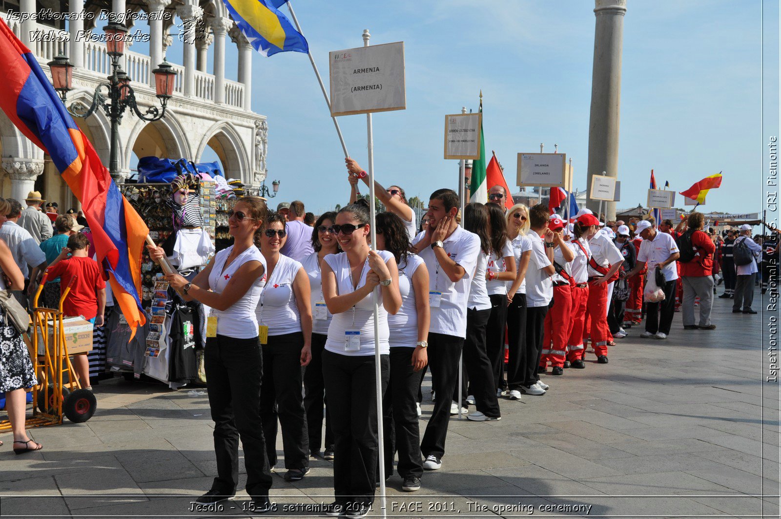 Jesolo - 15-18 settembre 2011 - FACE 2011, The opening ceremony -  Croce Rossa Italiana - Ispettorato Regionale Volontari del Soccorso Piemonte